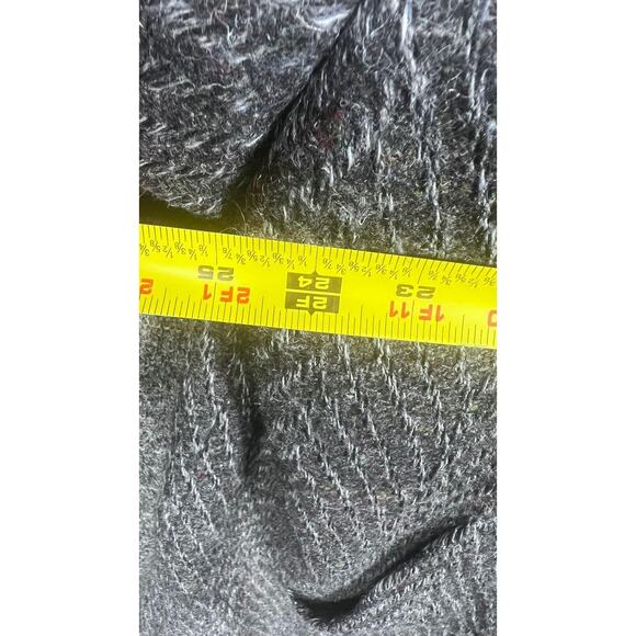 VTG Neiman Marcus Coat Mens Size 48 Wool Herringbone Italian Made Overcoat 90s - Picture 15 of 15